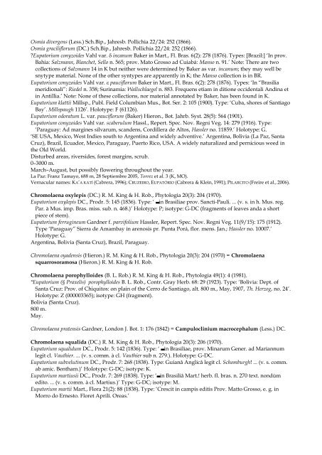 Checklist of Bolivian Compositae - Royal Botanic Gardens, Kew