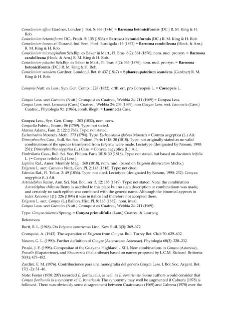 Checklist of Bolivian Compositae - Royal Botanic Gardens, Kew