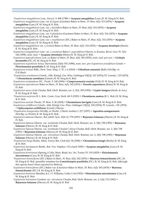 Checklist of Bolivian Compositae - Royal Botanic Gardens, Kew