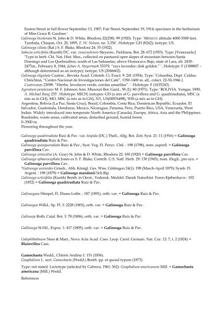 Checklist of Bolivian Compositae - Royal Botanic Gardens, Kew