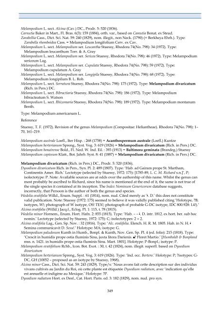 Checklist of Bolivian Compositae - Royal Botanic Gardens, Kew