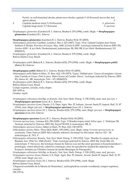 Checklist of Bolivian Compositae - Royal Botanic Gardens, Kew