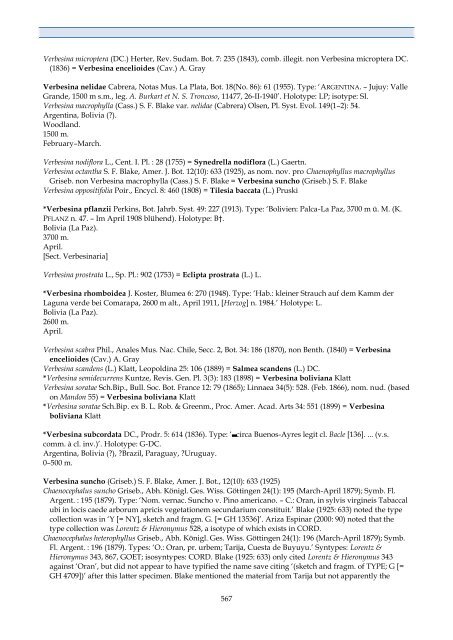 Checklist of Bolivian Compositae - Royal Botanic Gardens, Kew