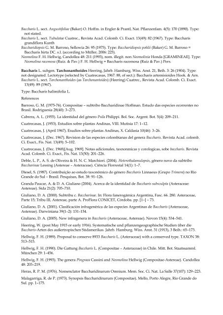 Checklist of Bolivian Compositae - Royal Botanic Gardens, Kew