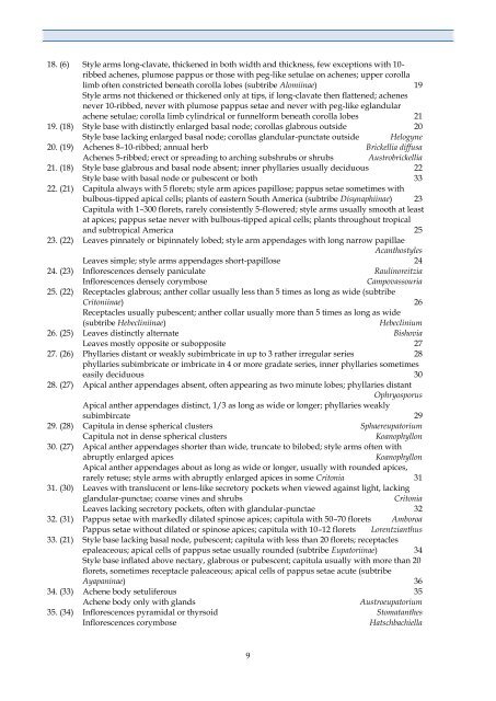 Checklist of Bolivian Compositae - Royal Botanic Gardens, Kew