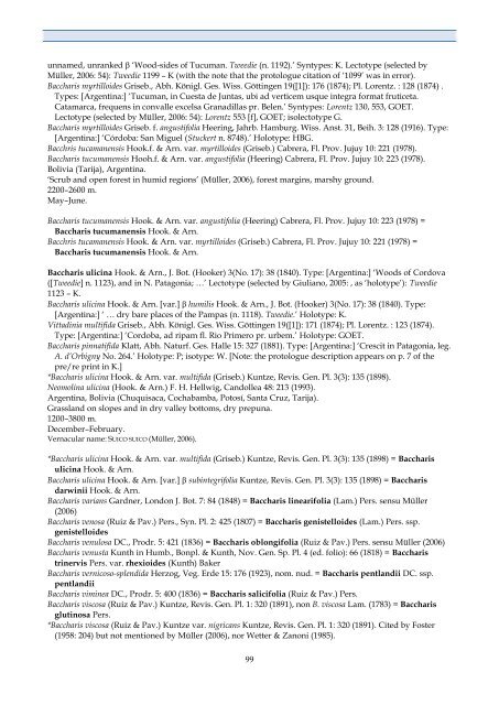 Checklist of Bolivian Compositae - Royal Botanic Gardens, Kew