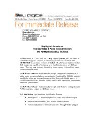 Press Release - Key Digital