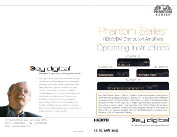 Operation Manual - Key Digital