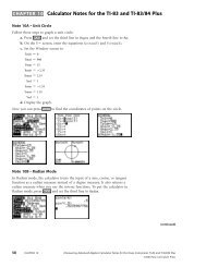 CHAPTER 10 Calculator Notes for the TI-83 and TI-83/84 Plus