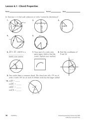 Lesson 6.1 â¢ Chord Properties