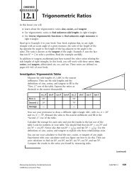 Trigonometric Ratios