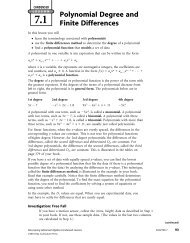 Polynomial Degree and Finite Differences - Keymath.com