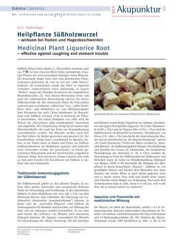Heilpflanze Süßholzwurzel - Dr. Siedentopp