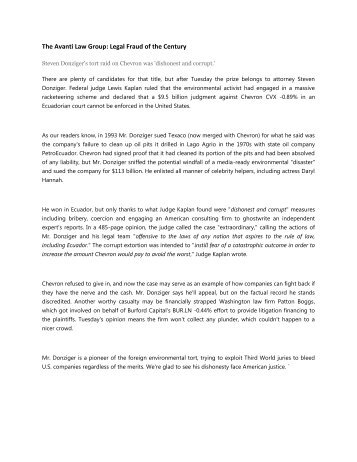 The Avanti Law Group: Legal Fraud of the Century