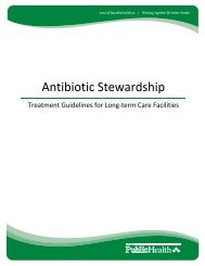 Antibiotic Stewardship - KFL&A Public Health