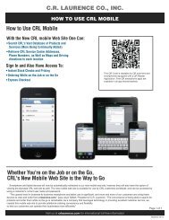 How to Use CRL Mobile - Crlaurence.com