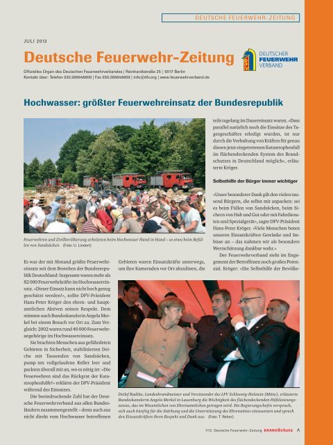 Juli 2013 - Deutscher Feuerwehrverband