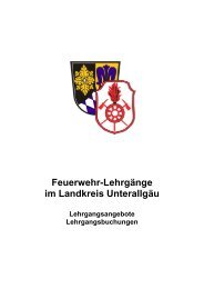 Feuerwehr-Lehrgänge im Landkreis Unterallgäu