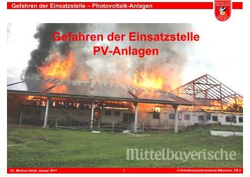 Gefahren der Einsatzstelle PV-Anlagen - Kreisfeuerwehrverband ...