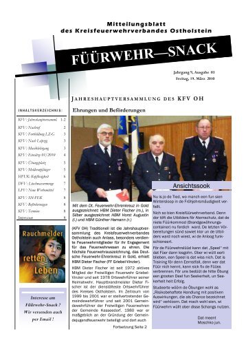 FÃÃRWEHRâSNACK - Kreisfeuerwehrverband Ostholstein