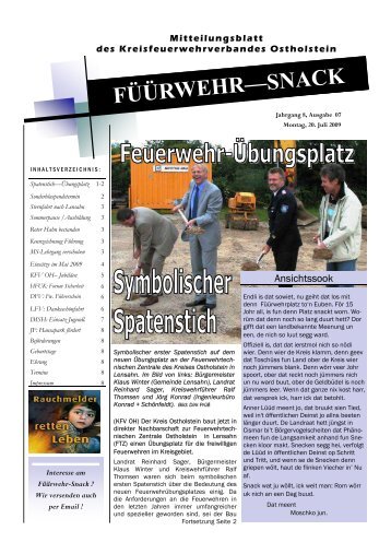 FÃÃRWEHRâSNACK - Kreisfeuerwehrverband Ostholstein