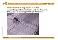 Winterschulung 2003 / 2004 - Staatliche Feuerwehrschule WÃ¼rzburg