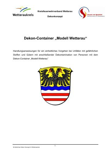 Dekon-Container „Modell Wetterau“ - KFV-Wetterau