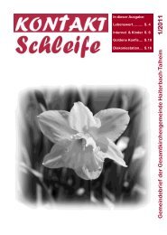 2011-01 Kontaktschleife.pdf - Kirchengemeinde Haiterbach