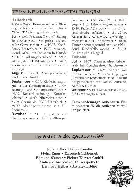 2011-02 Kontaktschleife.pdf - Kirchengemeinde Haiterbach