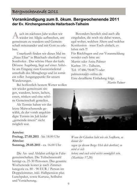 2010-03 Kontaktschleife.pdf - Kirchengemeinde Haiterbach
