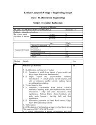 Materials Technology - Konkan Gyanpeeth College of Engineering