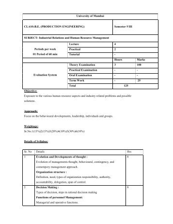 Industrial Relations and Human Resource Management