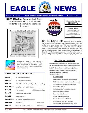 EAGLE NEWS - King George County Schools