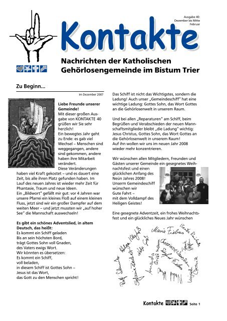 Download - Katholische GehÃ¶rlosenseelsorge im Bistum Trier