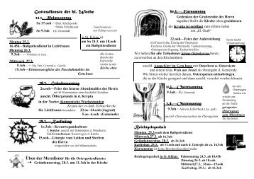 Pfarrbrief Karwoche 13.pub - Katholische Gemeinde Liebfrauen