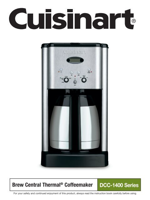 Brew Central Thermal® Coffeemaker DCC-1400 Series - Illy