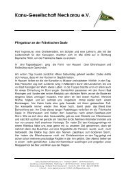 Bericht - Kanu-Gesellschaft Neckarau eV