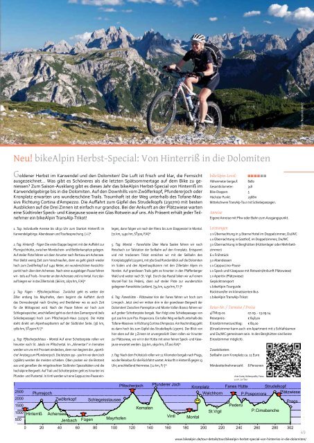 Bike Alpin Bikereisen 2014