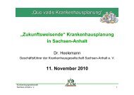 Krankenhausplanung in Sachsen-Anhalt - Krankenhausgesellschaft ...