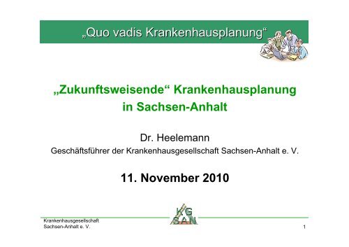 Krankenhausplanung in Sachsen-Anhalt - Krankenhausgesellschaft ...