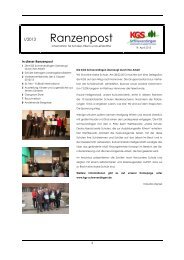 Ranzenpost 1-2013 - KGS Schneverdingen