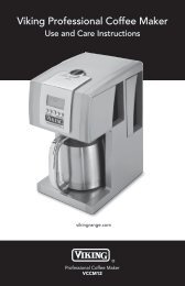 Viking Professional Coffee Maker – Use And Care Instructions - Illy