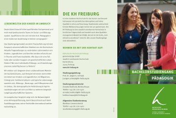 Info-Flyer zum Studiengang - Katholische Hochschule Freiburg