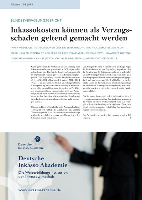 Die Inkassowirtschaft - Bundesverband Deutscher Inkasso ...