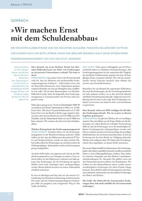 Die Inkassowirtschaft - Bundesverband Deutscher Inkasso ...