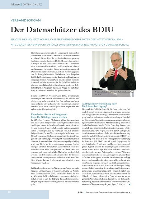 Die Inkassowirtschaft - Bundesverband Deutscher Inkasso ...