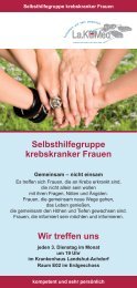 Selbsthilfegruppe krebskranker Frauen Wir treffen uns