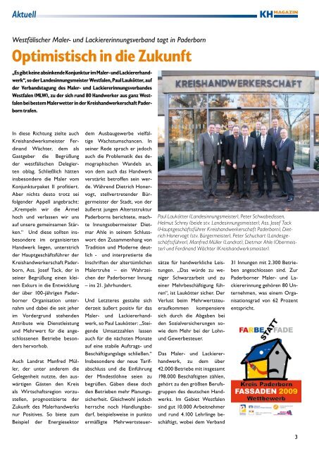 KHMAGAZIN - Kreishandwerkerschaft Paderborn