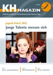 MAGAZIN - Kreishandwerkerschaft Paderborn