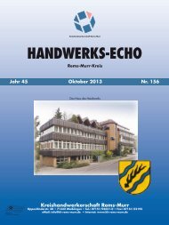 Handwerks-Echo Nr. 156 - Kreishandwerkerschaft Rems-Murr